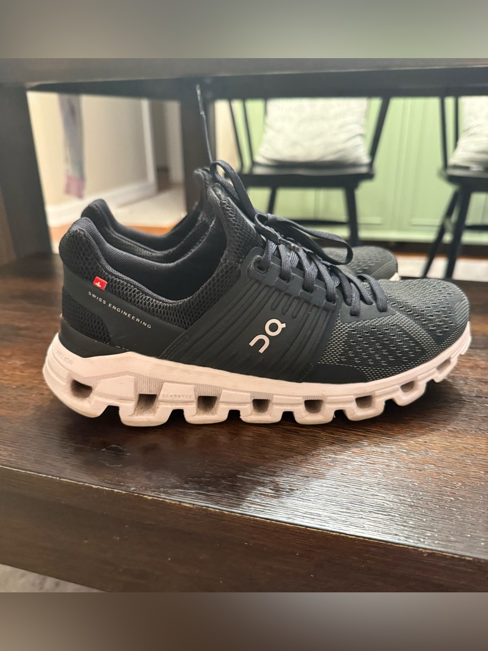 On Running Cloud Athletic Shoes - Black/White